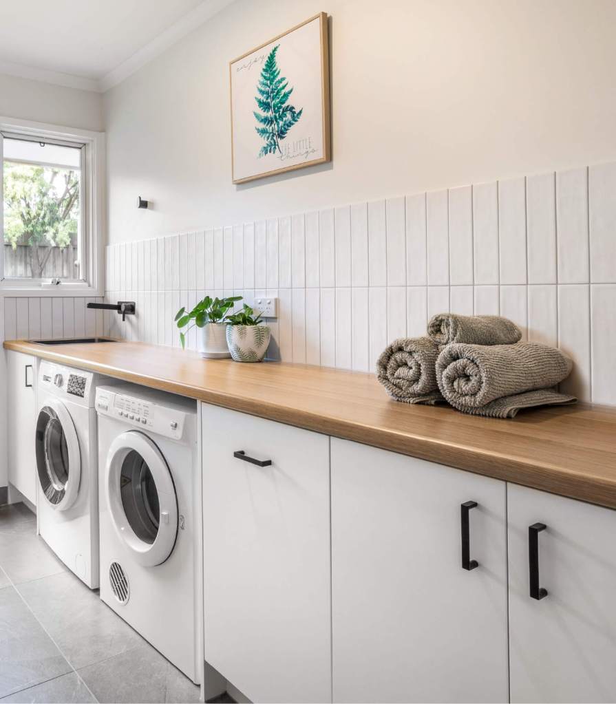 Wood Benchtop Perth Laundry